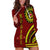 Kolisi Tonga Atele Hoodie Dress Ngatu and Polynesian Pattern