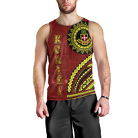 Kolisi Tonga Atele Men Tank Top Ngatu and Polynesian Pattern LT03 - Polynesian Pride