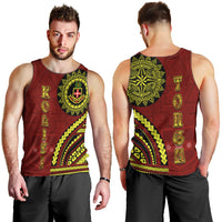 Kolisi Tonga Atele Men Tank Top Ngatu and Polynesian Pattern LT03 - Polynesian Pride