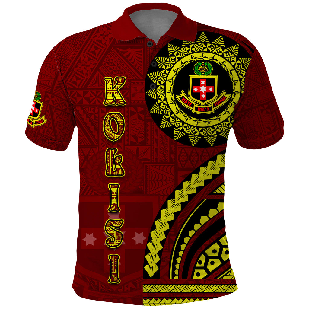 Kolisi Tonga Atele Polo Shirt Ngatu and Polynesian Pattern