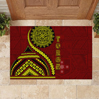 Kolisi Tonga Atele Rubber Doormat Ngatu and Polynesian Pattern LT03 - Polynesian Pride