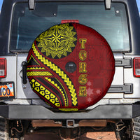 Kolisi Tonga Atele Spare Tire Cover Ngatu and Polynesian Pattern LT03 Red - Polynesian Pride