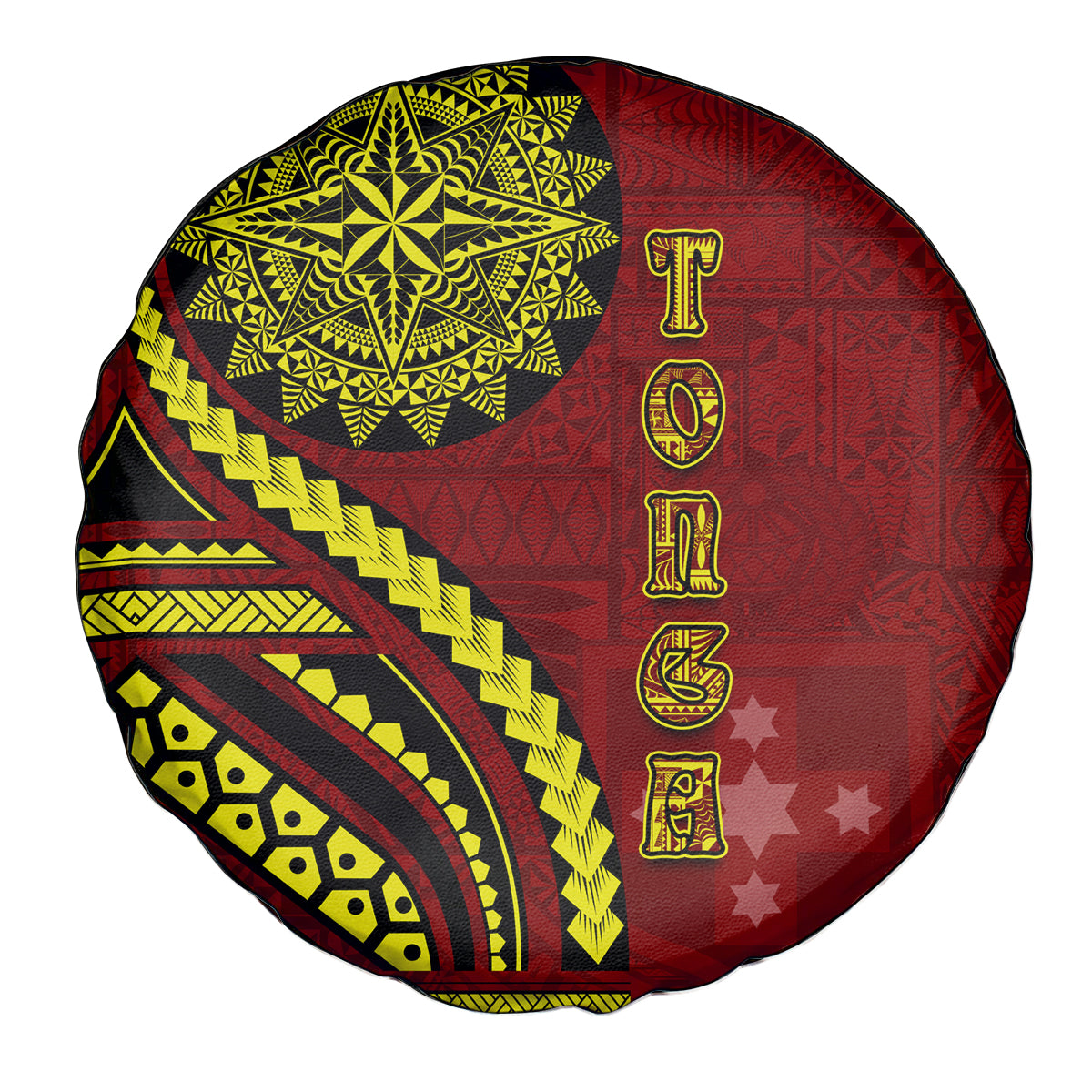 Kolisi Tonga Atele Spare Tire Cover Ngatu and Polynesian Pattern LT03 - Polynesian Pride