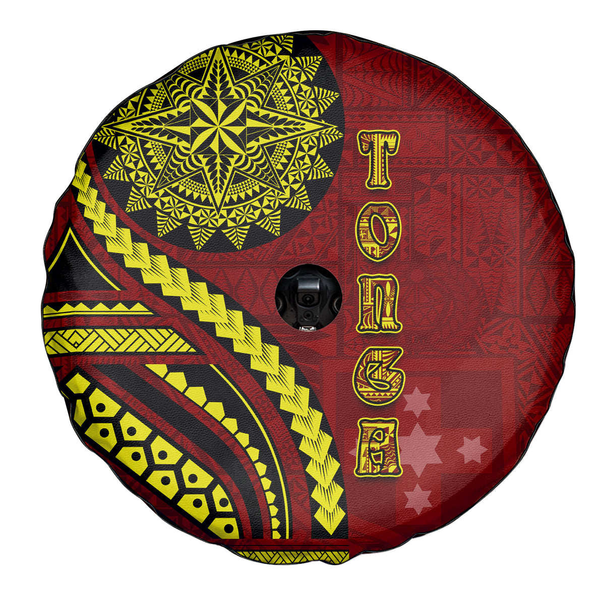 Kolisi Tonga Atele Spare Tire Cover Ngatu and Polynesian Pattern LT03 - Polynesian Pride