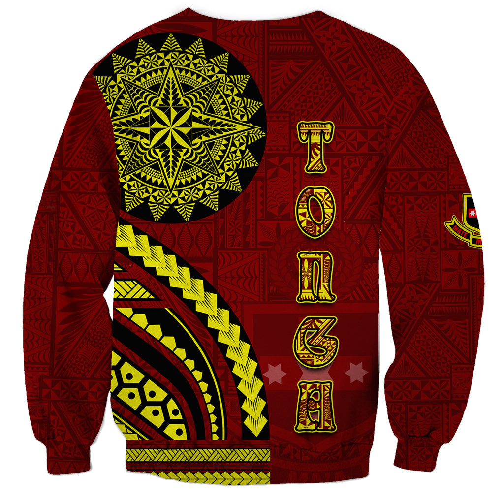 Kolisi Tonga Atele Sweatshirt Ngatu and Polynesian Pattern LT03 - Polynesian Pride
