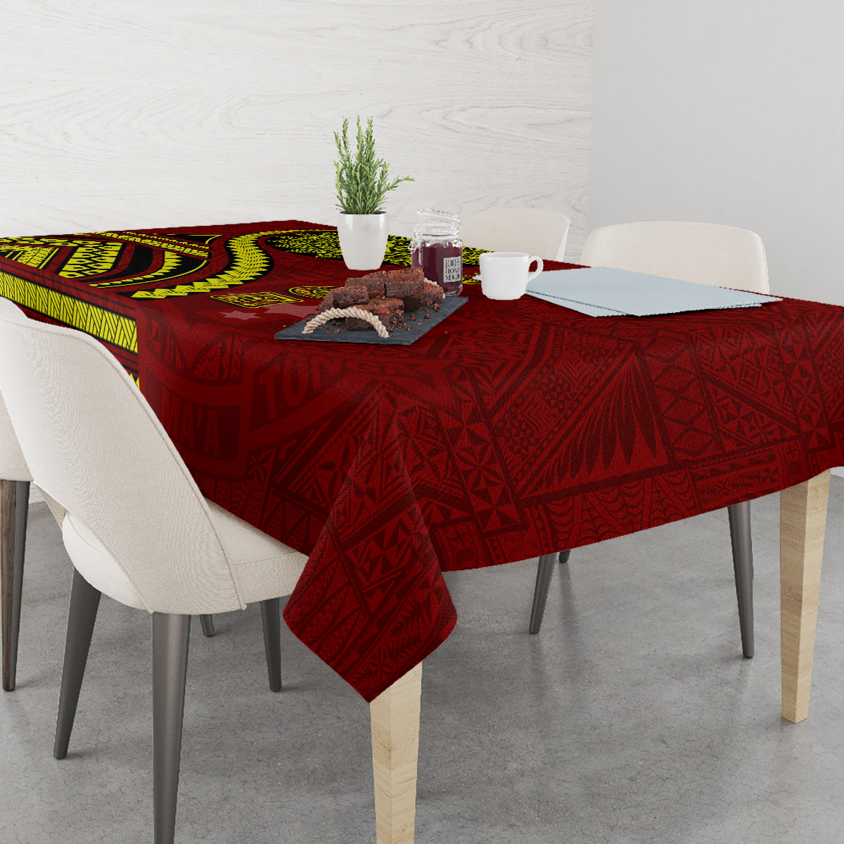 Kolisi Tonga Atele Tablecloth Ngatu and Polynesian Pattern LT03 - Polynesian Pride