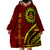 Kolisi Tonga Atele Wearable Blanket Hoodie Ngatu and Polynesian Pattern