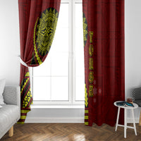 Kolisi Tonga Atele Window Curtain Ngatu and Polynesian Pattern LT03 - Polynesian Pride