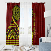 Kolisi Tonga Atele Window Curtain Ngatu and Polynesian Pattern LT03 - Polynesian Pride