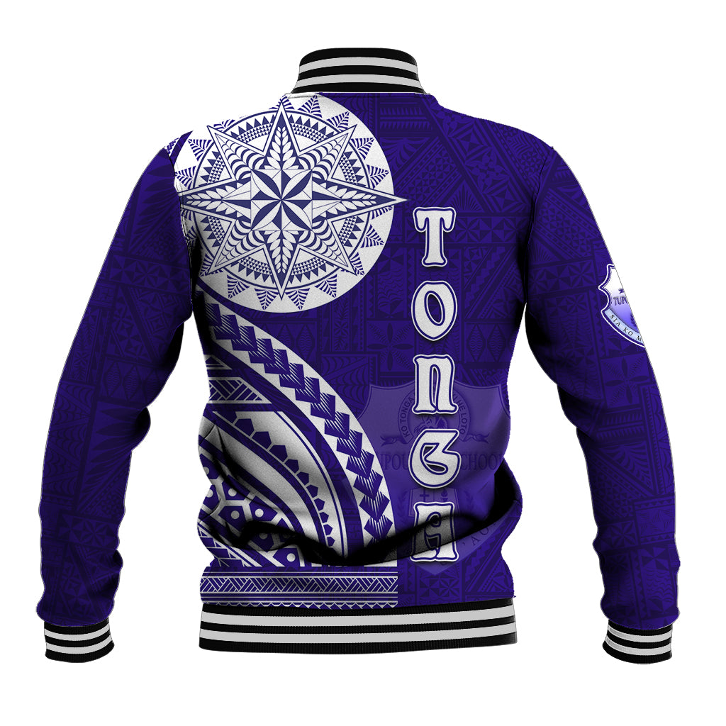 Tupou College Toloa Baseball Jacket Ngatu and Polynesian Pattern LT03 - Polynesian Pride