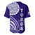 Tupou College Toloa Baseball Jersey Ngatu and Polynesian Pattern