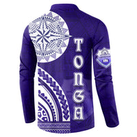 Tupou College Toloa Button Sweatshirt Ngatu and Polynesian Pattern LT03 - Polynesian Pride