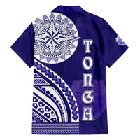 Tupou College Toloa Family Matching Off Shoulder Maxi Dress and Hawaiian Shirt Ngatu and Polynesian Pattern