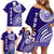 Tupou College Toloa Family Matching Off Shoulder Short Dress and Hawaiian Shirt Ngatu and Polynesian Pattern