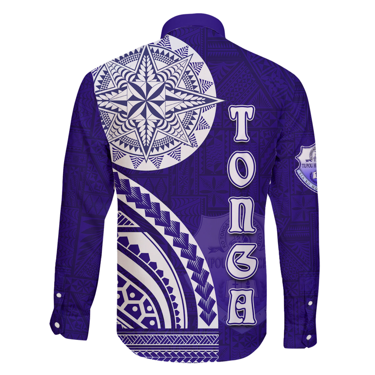 Tupou College Toloa Family Matching Puletasi and Hawaiian Shirt Ngatu and Polynesian Pattern LT03 - Polynesian Pride