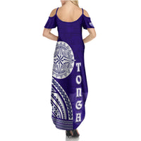Tupou College Toloa Family Matching Summer Maxi Dress and Hawaiian Shirt Ngatu and Polynesian Pattern LT03 - Polynesian Pride