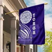 Tupou College Toloa Garden Flag Ngatu and Polynesian Pattern LT03 House Flag Blue - Polynesian Pride