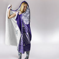 Tupou College Toloa Hooded Blanket Ngatu and Polynesian Pattern LT03 - Polynesian Pride
