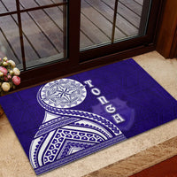 Tupou College Toloa Rubber Doormat Ngatu and Polynesian Pattern LT03 - Polynesian Pride