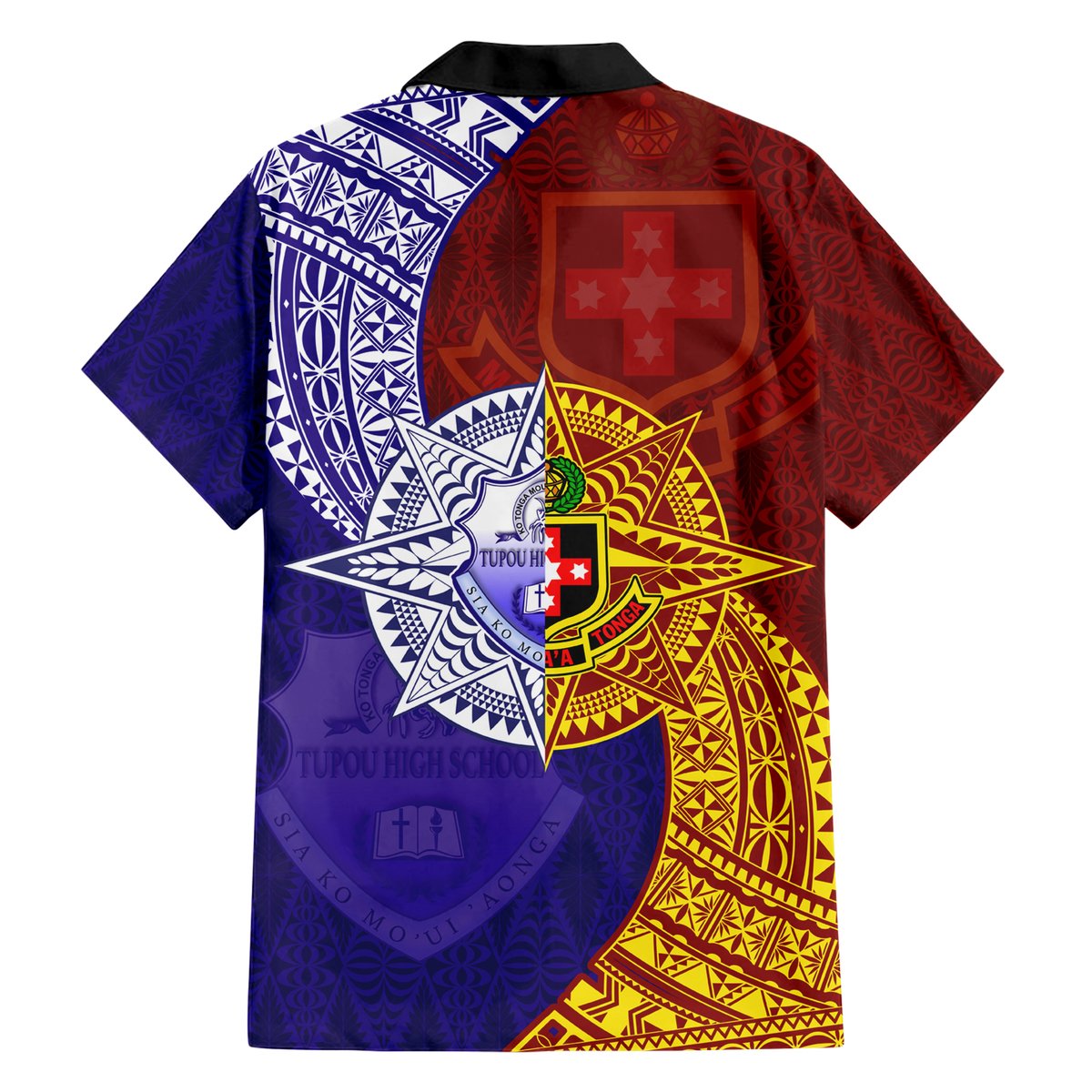 Kolisi Tonga Atele and Tupou College Toloa Hawaiian Shirt Ngatu and Polynesian Spiral Pattern LT03 - Polynesian Pride