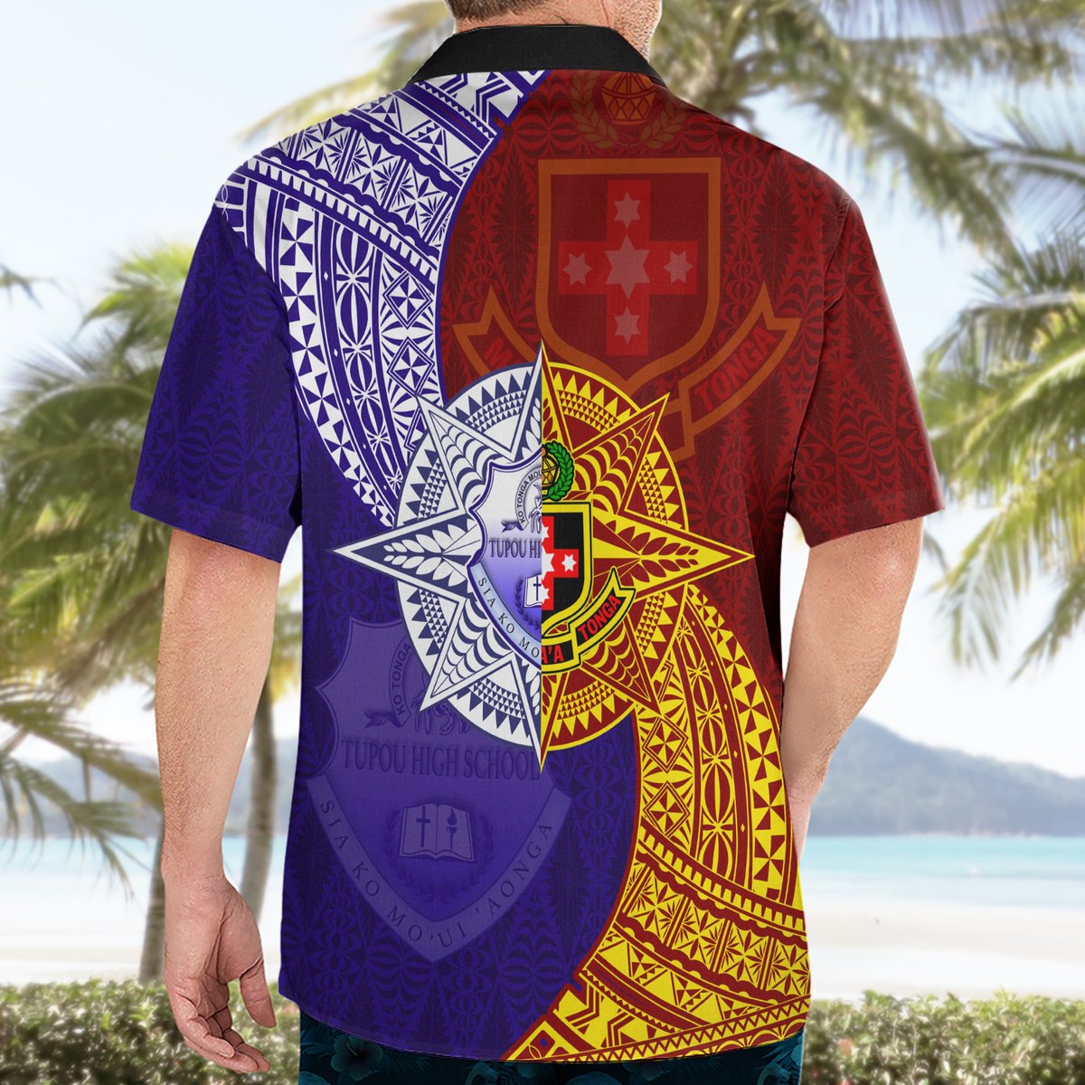 Kolisi Tonga Atele and Tupou College Toloa Hawaiian Shirt Ngatu and Polynesian Spiral Pattern LT03 - Polynesian Pride