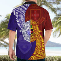 Kolisi Tonga Atele and Tupou College Toloa Hawaiian Shirt Ngatu and Polynesian Spiral Pattern LT03 - Polynesian Pride
