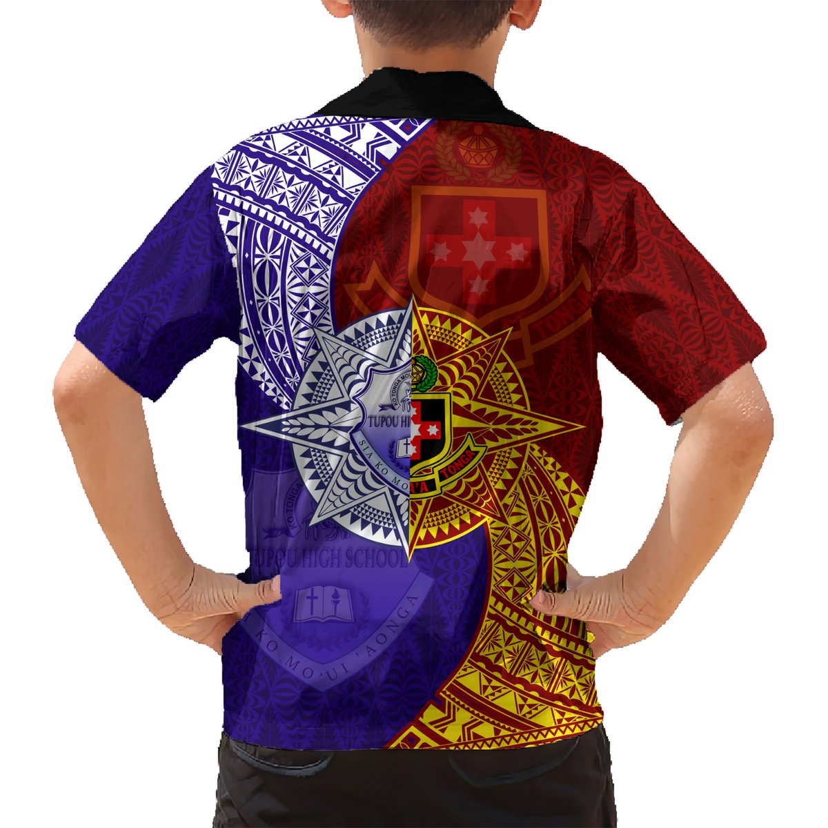 Kolisi Tonga Atele and Tupou College Toloa Hawaiian Shirt Ngatu and Polynesian Spiral Pattern LT03 - Polynesian Pride