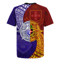 Kolisi Tonga Atele and Tupou College Toloa Rugby Jersey Ngatu and Polynesian Spiral Pattern LT03 - Polynesian Pride