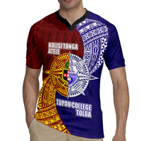Kolisi Tonga Atele and Tupou College Toloa Rugby Jersey Ngatu and Polynesian Spiral Pattern LT03 - Polynesian Pride