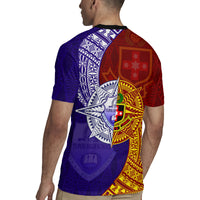 Kolisi Tonga Atele and Tupou College Toloa Rugby Jersey Ngatu and Polynesian Spiral Pattern LT03 - Polynesian Pride