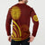 Tonga High School Button Sweatshirt Ngatu and Polynesian Pattern