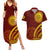 Tonga High School Couples Matching Summer Maxi Dress and Hawaiian Shirt Ngatu and Polynesian Pattern