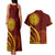 Tonga High School Couples Matching Tank Maxi Dress and Hawaiian Shirt Ngatu and Polynesian Pattern