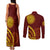 Tonga High School Couples Matching Tank Maxi Dress and Long Sleeve Button Shirt Ngatu and Polynesian Pattern