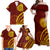 Tonga High School Family Matching Off Shoulder Maxi Dress and Hawaiian Shirt Ngatu and Polynesian Pattern