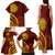 Tonga High School Family Matching Tank Maxi Dress and Hawaiian Shirt Ngatu and Polynesian Pattern