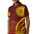 Tonga High School Kid Polo Shirt Ngatu and Polynesian Pattern