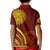 Tonga High School Kid Polo Shirt Ngatu and Polynesian Pattern