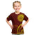 Tonga High School Kid T Shirt Ngatu and Polynesian Pattern