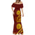 Tonga High School Mermaid Dress Ngatu and Polynesian Pattern