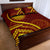 Tonga High School Quilt Bed Set Ngatu and Polynesian Pattern