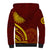 Tonga High School Sherpa Hoodie Ngatu and Polynesian Pattern