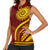 Tonga High School Women Sleeveless Polo Shirt Ngatu and Polynesian Pattern