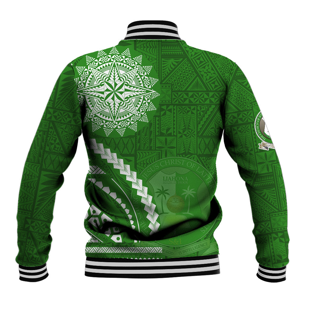 Liahona High School Baseball Jacket Ngatu and Polynesian Pattern LT03 - Polynesian Pride
