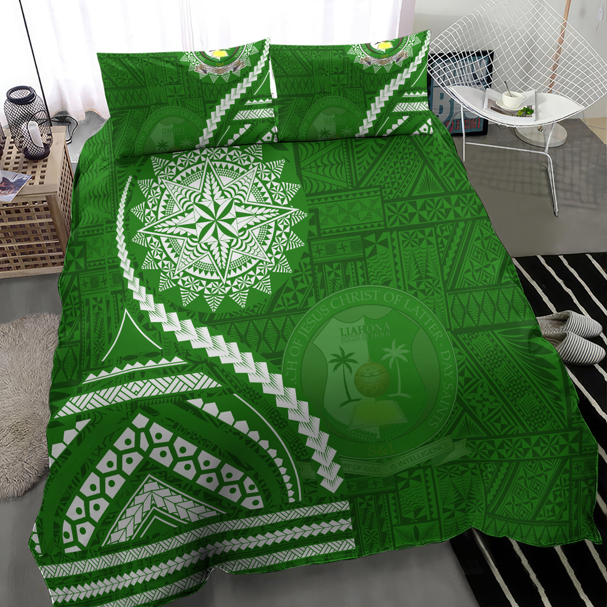 Liahona High School Bedding Set Ngatu and Polynesian Pattern LT03 - Polynesian Pride