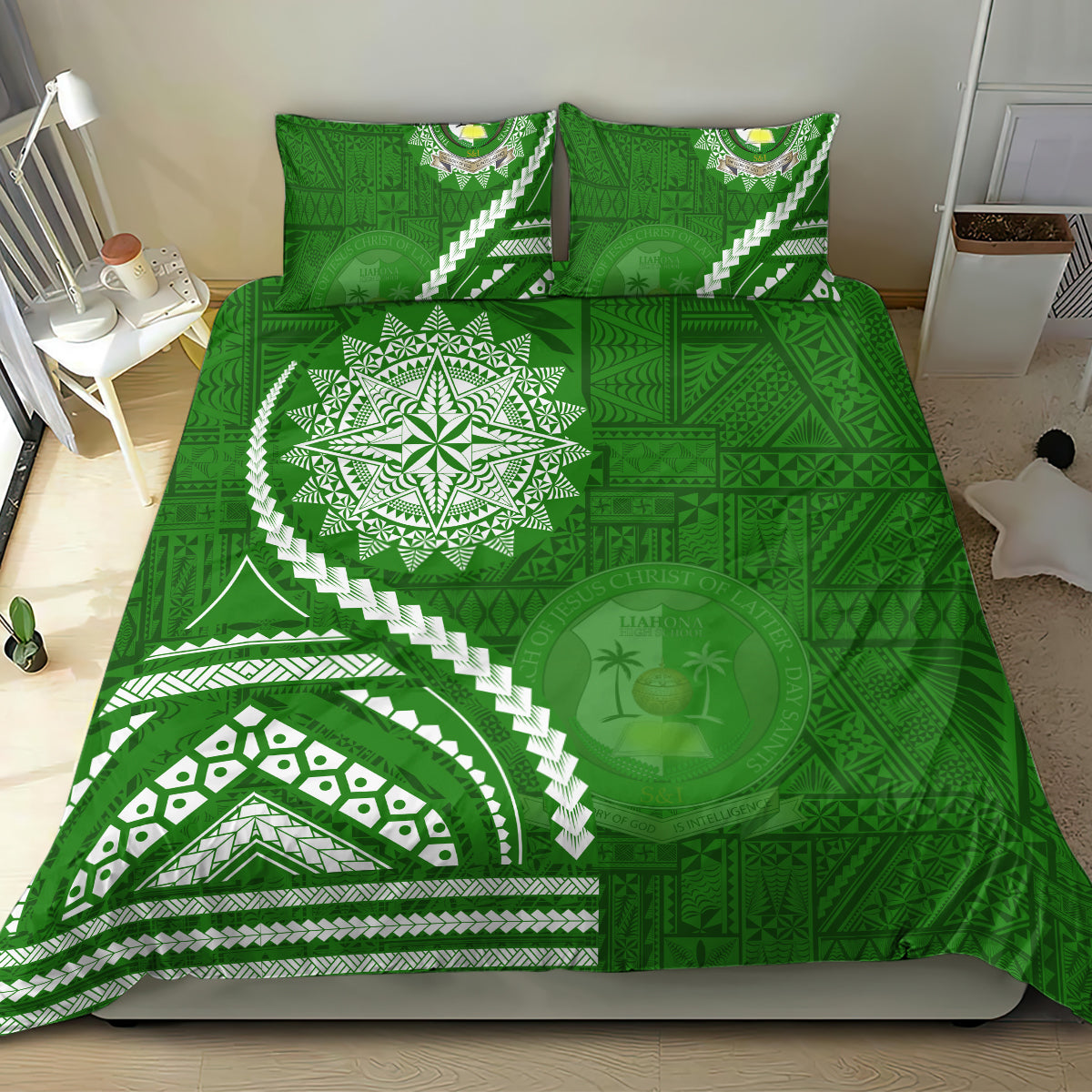 Liahona High School Bedding Set Ngatu and Polynesian Pattern LT03 - Polynesian Pride