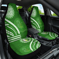 Liahona High School Car Seat Cover Ngatu and Polynesian Pattern LT03 One Size Green - Polynesian Pride