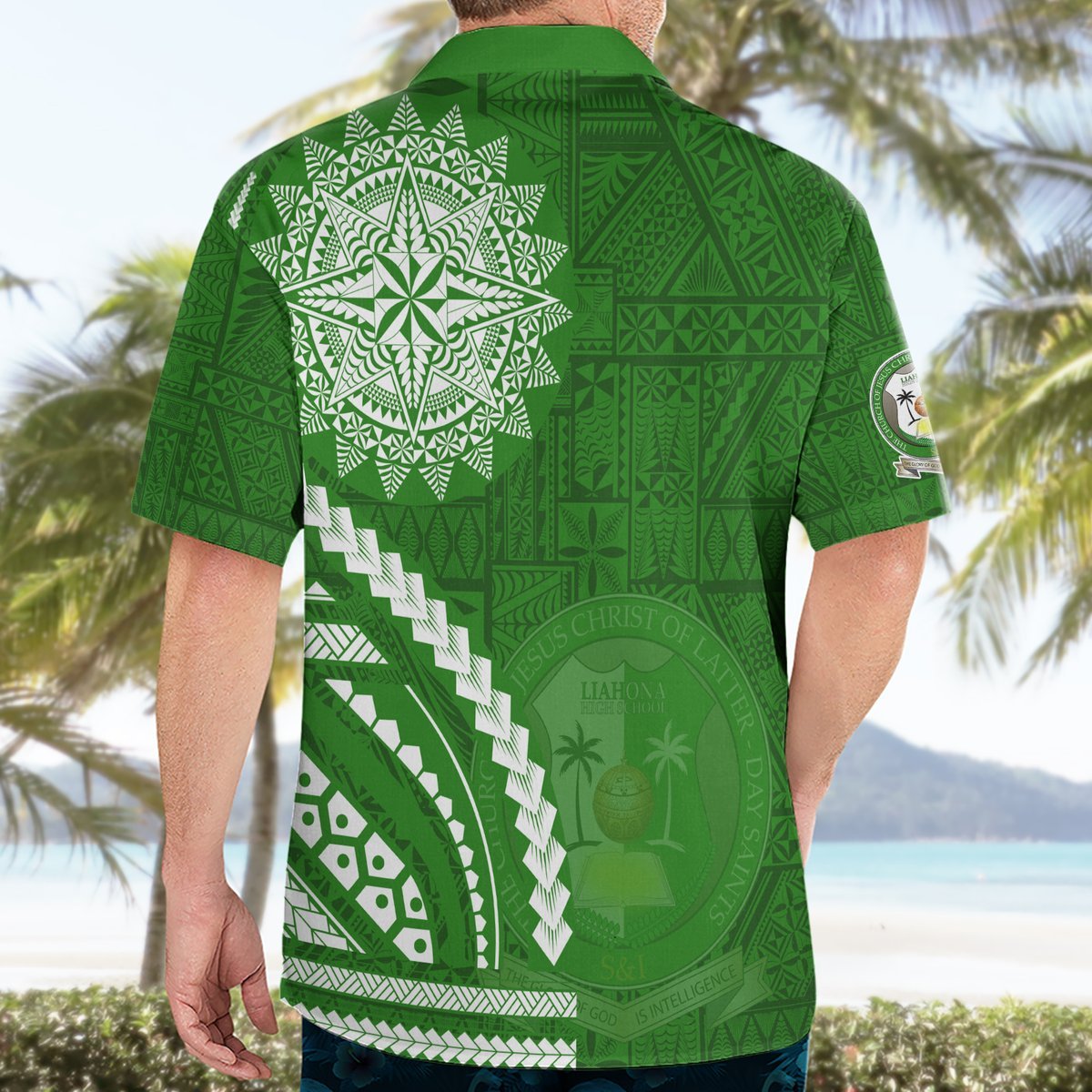 Liahona High School Hawaiian Shirt Ngatu and Polynesian Pattern LT03 - Polynesian Pride
