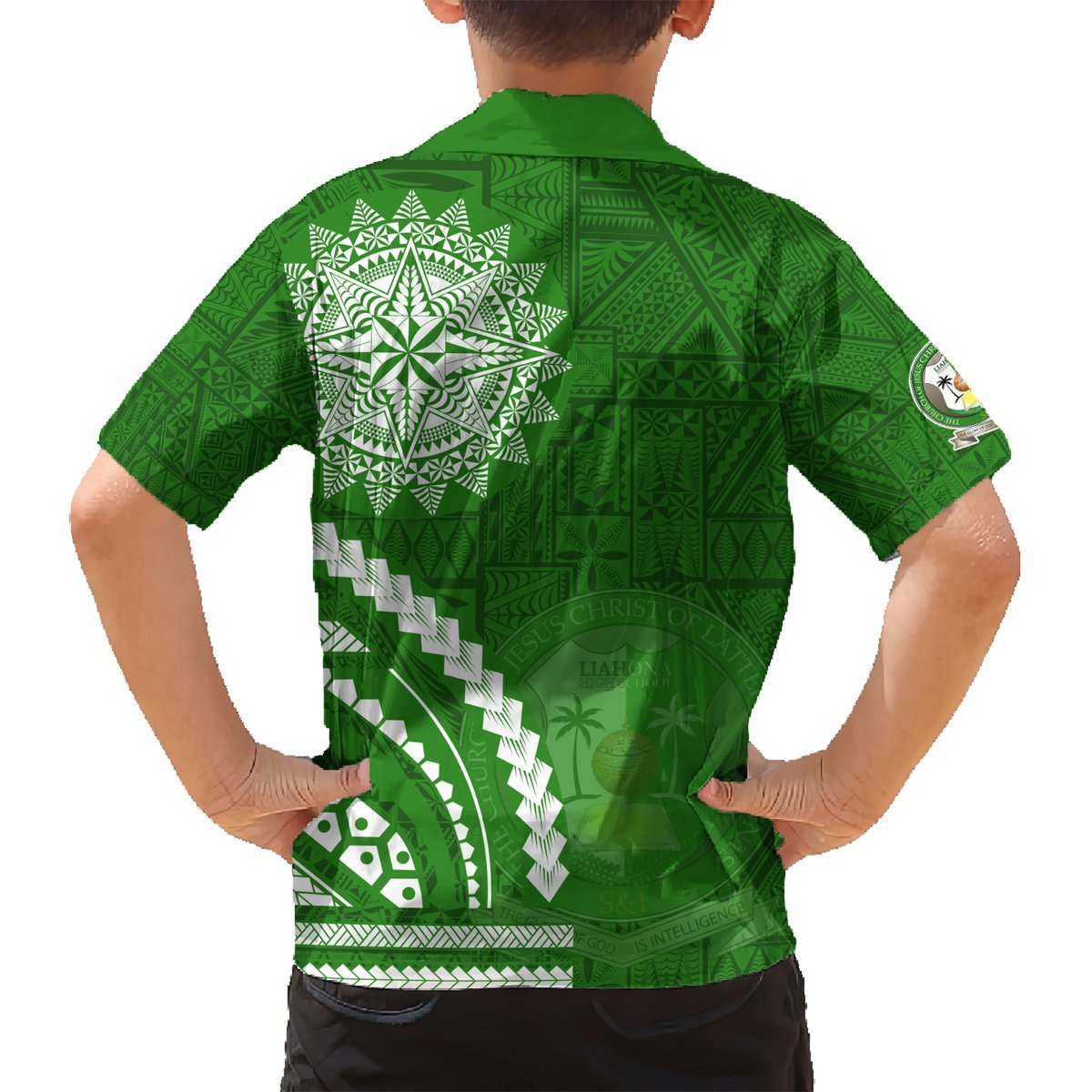 Liahona High School Hawaiian Shirt Ngatu and Polynesian Pattern LT03 - Polynesian Pride