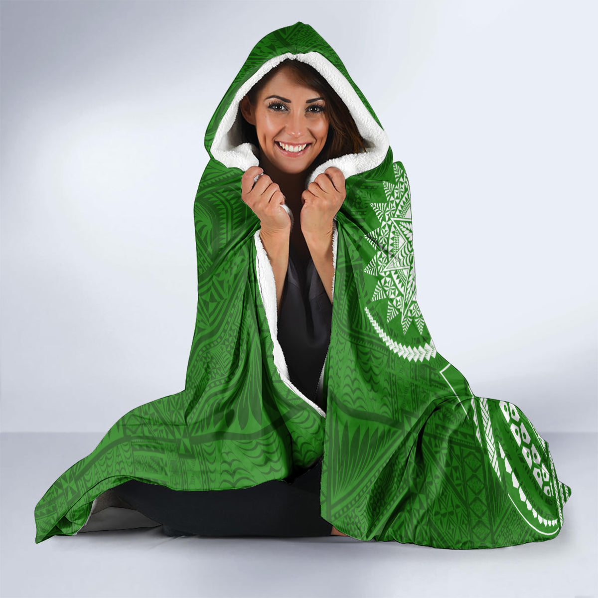 Liahona High School Hooded Blanket Ngatu and Polynesian Pattern LT03 - Polynesian Pride
